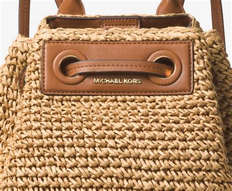 Michael Michael Kors Krissy Large Straw Backpack 